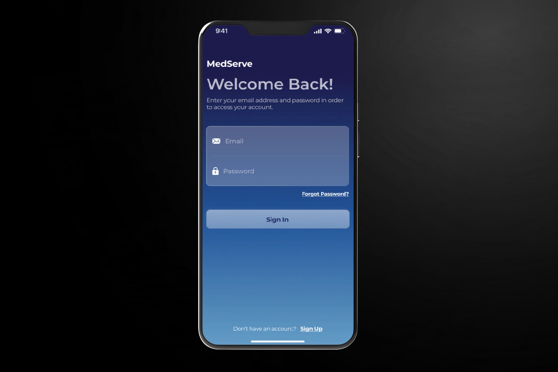 MedServe — screen 2