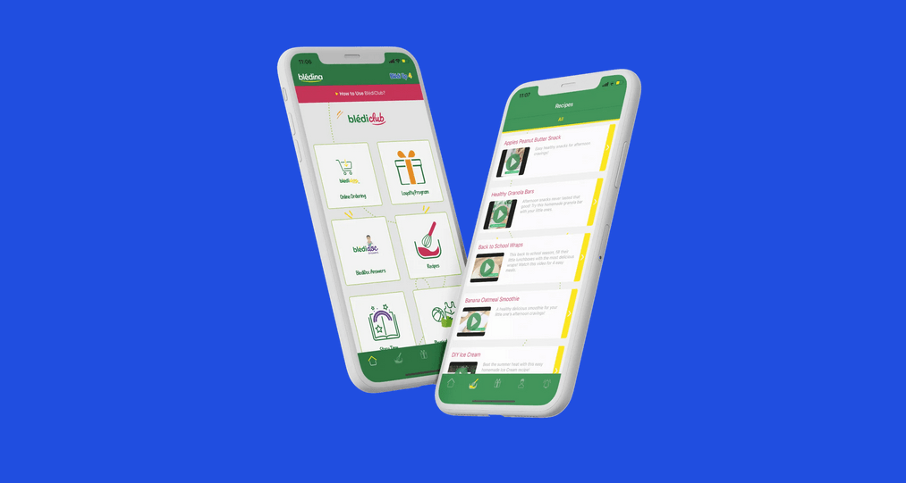 Bledina — mobile app preview