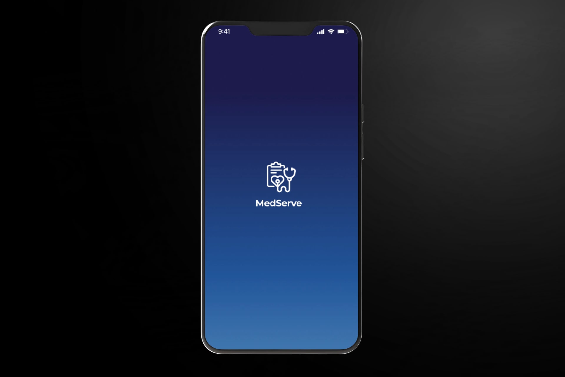 MedServe — main screen