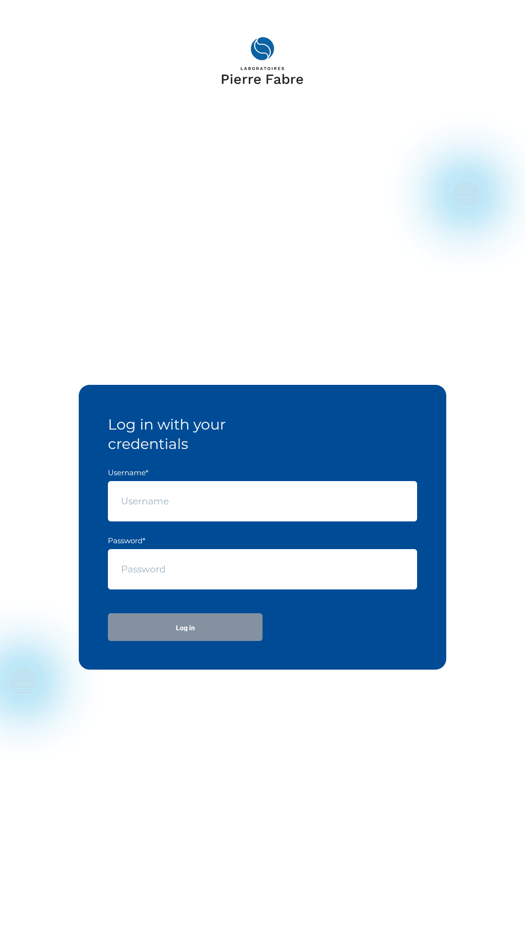 Pierre Fabre — mobile app preview